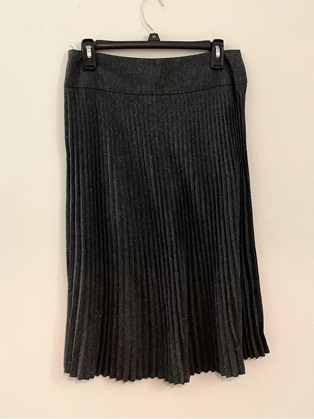 Express | Gray Tweed Pleated Skirt